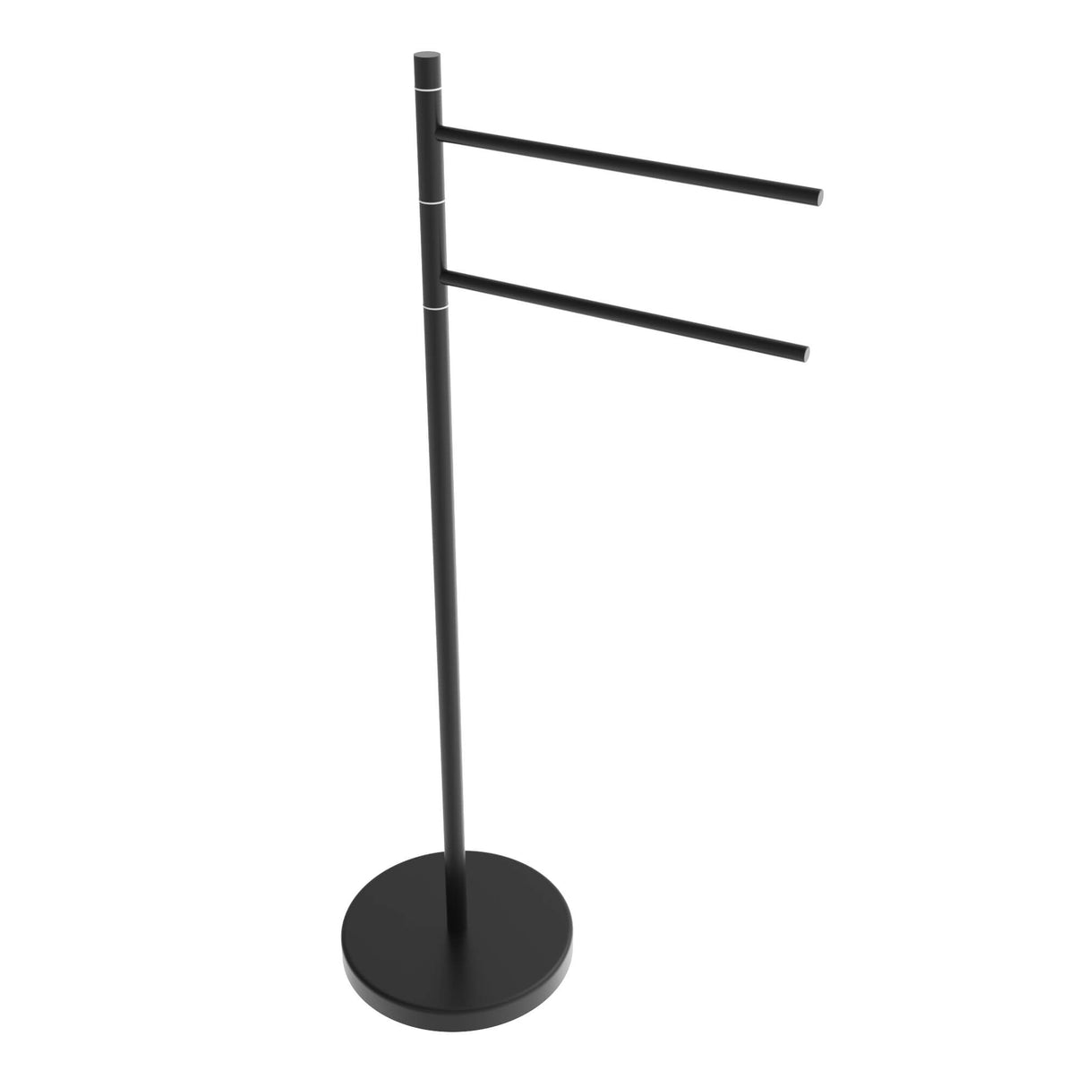 Round Freestanding Swivel Double Towel Bar