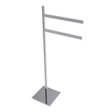 Square Freestanding Swivel Double Towel Bar