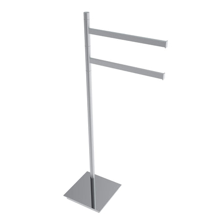Square Freestanding Swivel Double Towel Bar - image 1