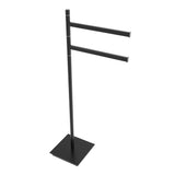 Square Freestanding Swivel Double Towel Bar