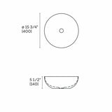 Vaso Round Countertop Basin