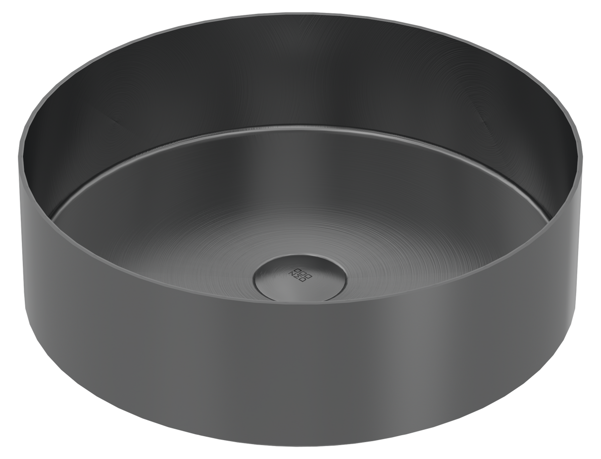 Vanity Vessel 16" Round Vessel Sink, SUS304 with Fixed Drain