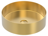 Vanity Vessel 16" Round Vessel Sink, SUS304 with Fixed Drain
