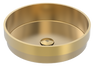 Vanity Vessel 16" Semi-Inset Round Vessel Sink, SUS304 with Fixed Drain