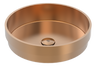 Vanity Vessel 16" Semi-Inset Round Vessel Sink, SUS304 with Fixed Drain