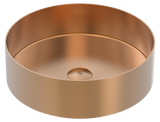 Vanity Vessel 16" Round Vessel Sink, SUS304 with Fixed Drain