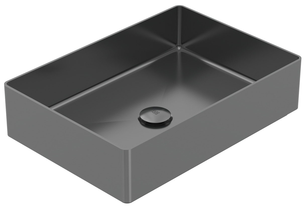 Vanity Vessel 20" Rectangular Vessel Sink, SUS304 with Fixed Drain Kit