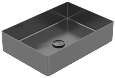 Vanity Vessel 20" Rectangular Vessel Sink, SUS304 with Fixed Drain Kit