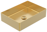 Vanity Vessel 20" Rectangular Vessel Sink, SUS304 with Fixed Drain Kit