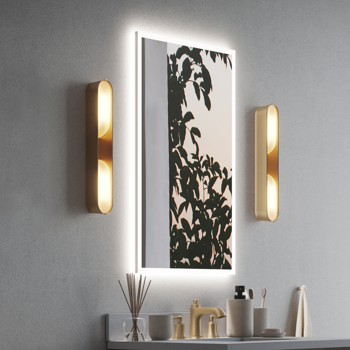 AURA 24" x 36" LED Mirror, Rectangular
