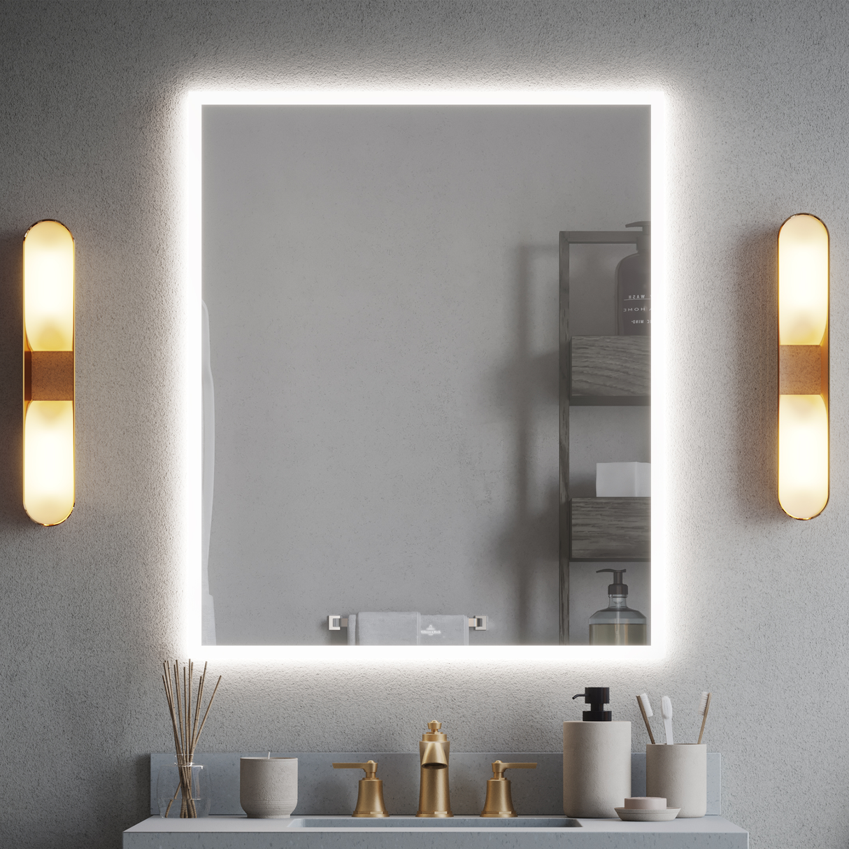 AURA 30" x 36" LED Mirror, Rectangular