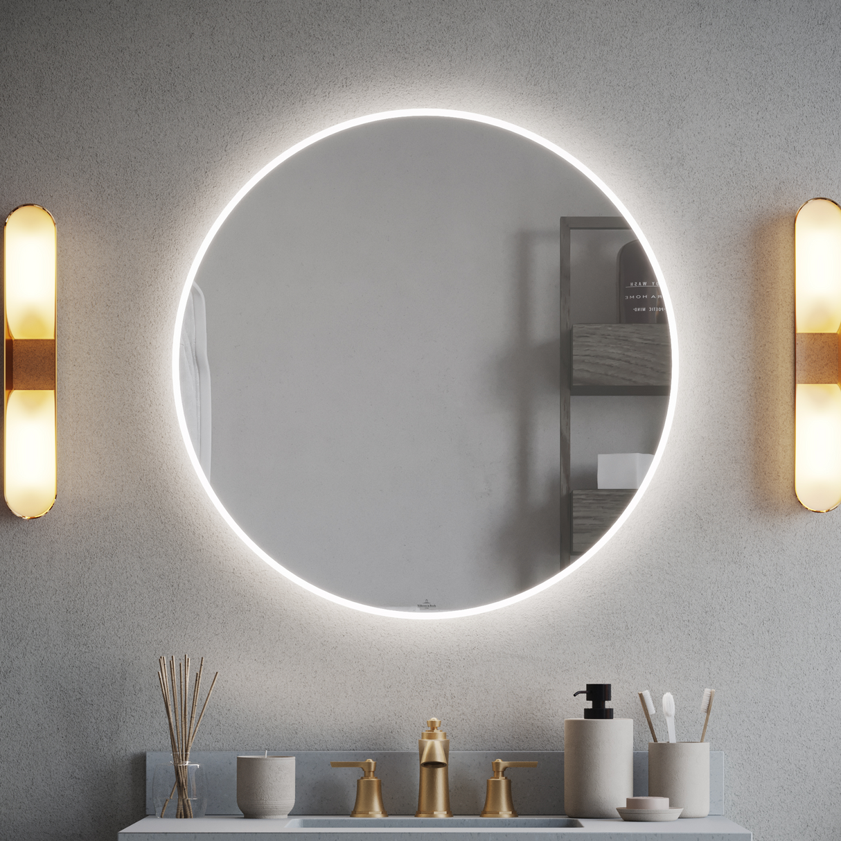 AURA 31" LED Mirror, Circular