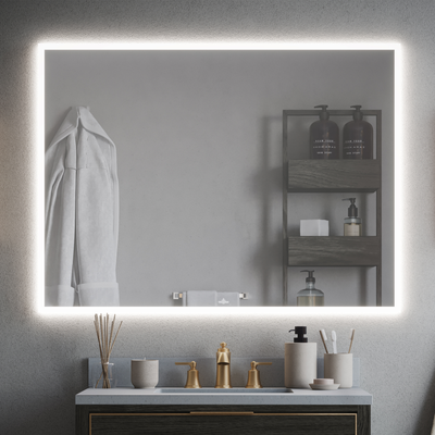 AURA 48" x 36" LED Mirror, Rectangular