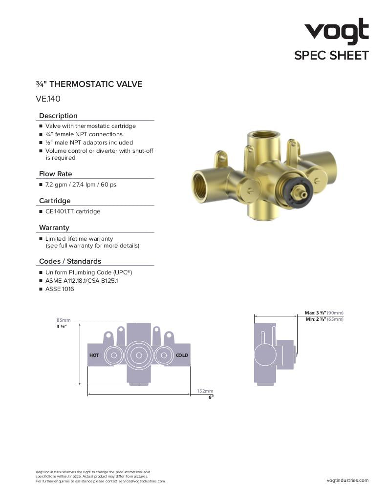 3/4" TH VALVE