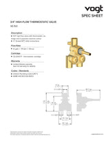 3/4" HIGH-FLOW TH VALVE