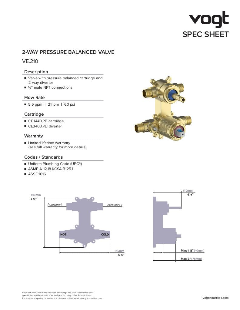 2-WAY PB VALVE