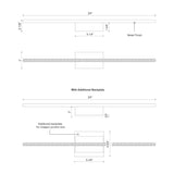 Kuzco Vega Minor 24-in Wall Sconce