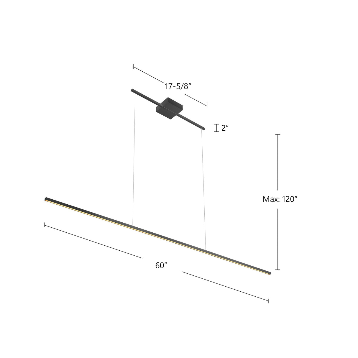 Kuzco Vega Minor 60-in Linear Pendant