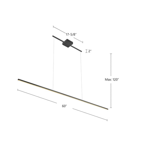 Kuzco Vega Minor 60-in Linear Pendant