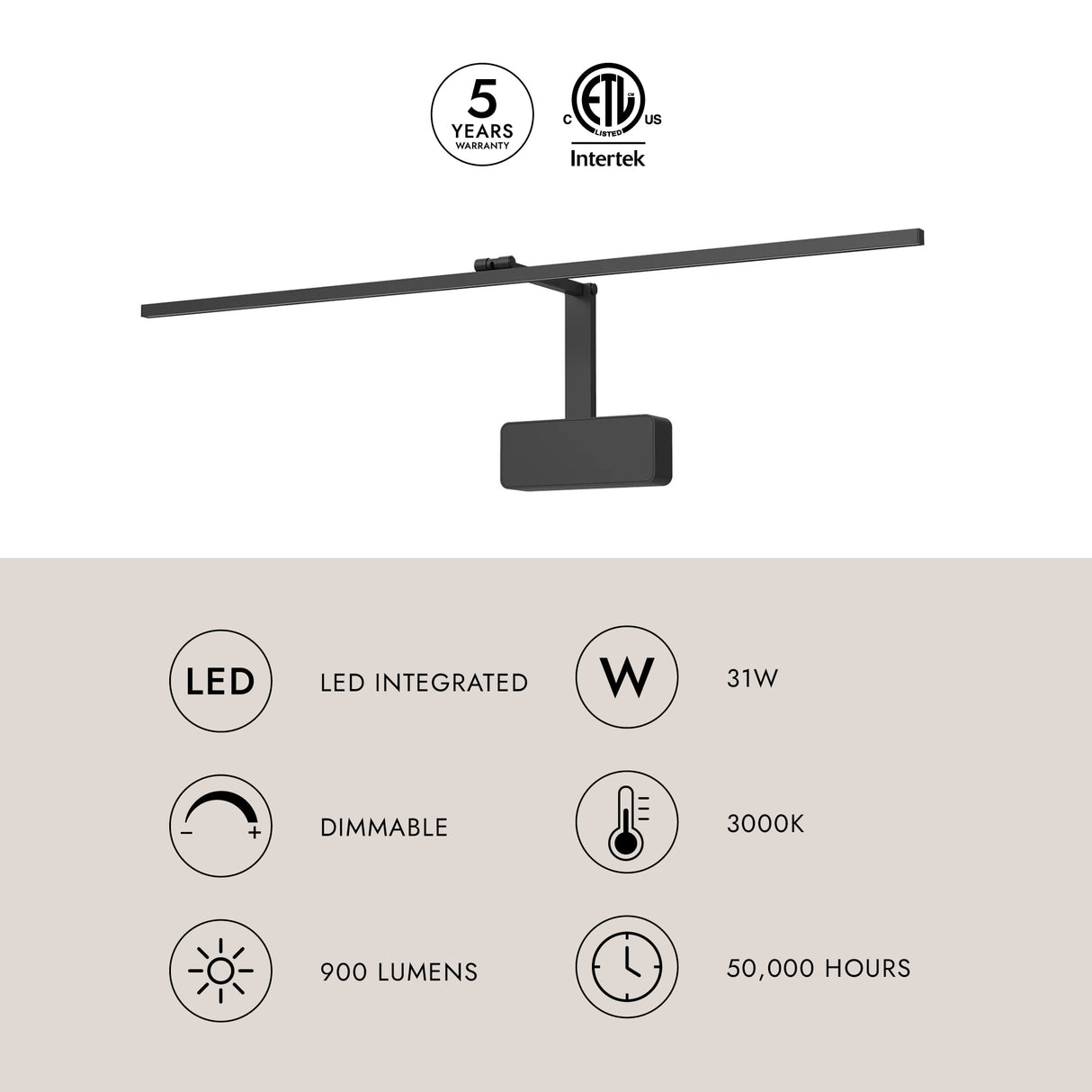 Kuzco Vega Minor Picture 34-in Wall/Picture Light