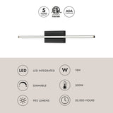 Kuzco Vega Minor 24-in Wall Sconce