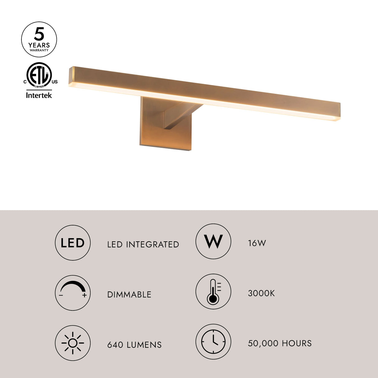 Kuzco Vega Picture 23-in Wall/Picture Light