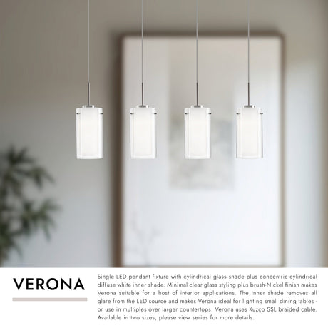 Kuzco Verona 4-in 4 Head Multi Pendant