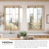 Kuzco Verona 5-in 4 Head Multi Pendant