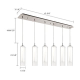 Kuzco Verona 5-in 6 Head Multi Pendant