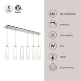 Kuzco Verona 5-in 6 Head Multi Pendant