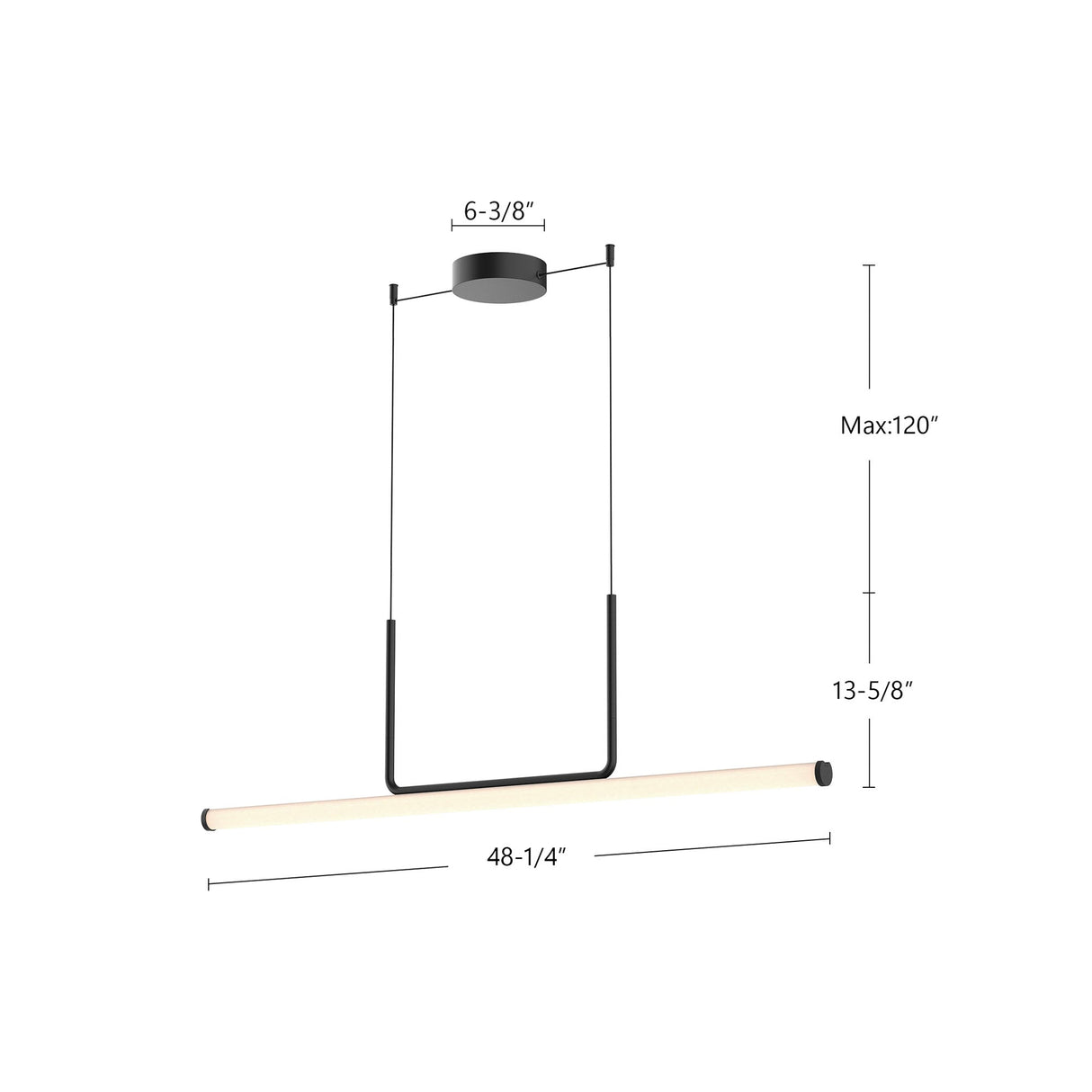 Kuzco Vesper 48-in Linear Pendant