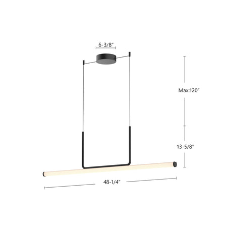 Kuzco Vesper 48-in Linear Pendant