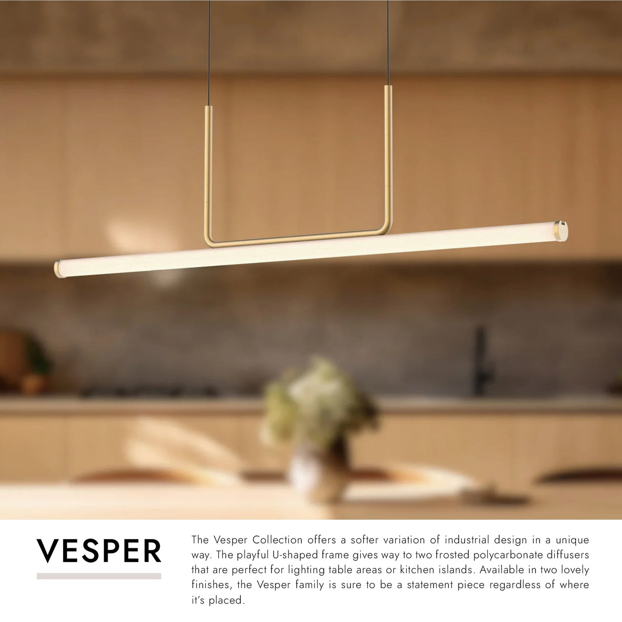 Kuzco Vesper 48-in Linear Pendant