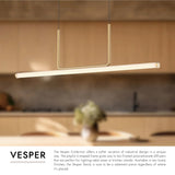 Kuzco Vesper 48-in Linear Pendant