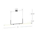 Kuzco Vesper 73-in Linear Pendant