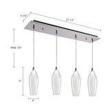 Kuzco Victoria 4-in 4 Head Multi Pendant