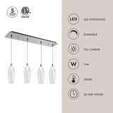 Kuzco Victoria 4-in 4 Head Multi Pendant