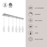 Kuzco Victoria 4-in 6 Head Multi Pendant