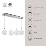 Kuzco Victoria 7-in 4 Head Multi Pendant