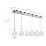 Kuzco Victoria 7-in 6 Head Multi Pendant