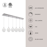 Kuzco Victoria 7-in 6 Head Multi Pendant