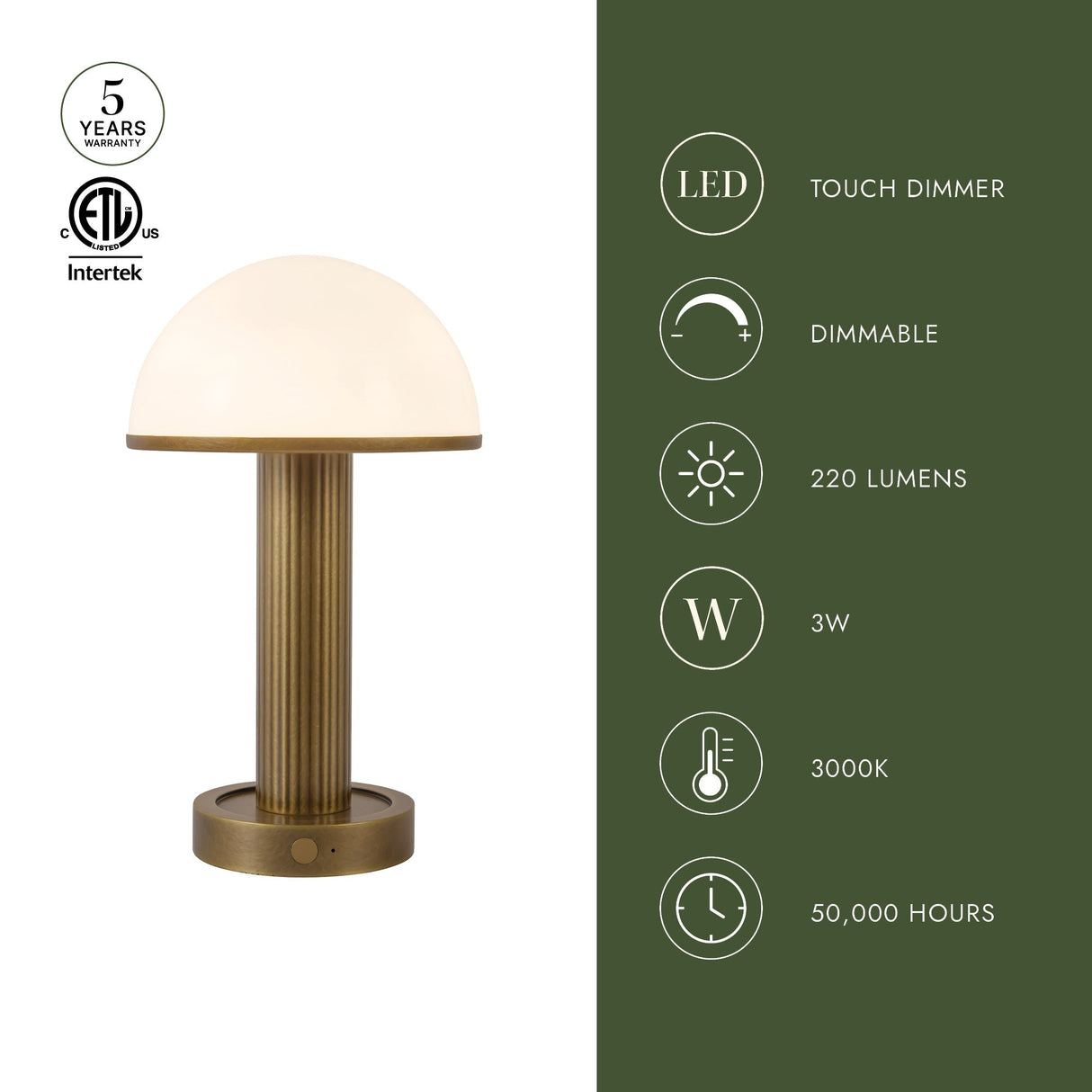 Alora Vienna 5-in Table Lamp