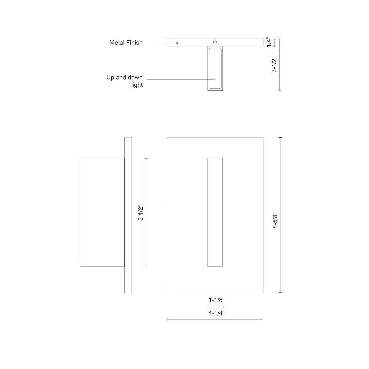 Kuzco Vista 9-in Wall Sconce