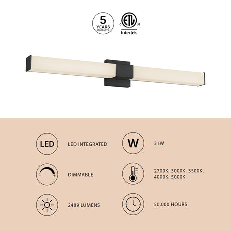 Kuzco Vibe Vivi 36-in Wall/Vanity Light