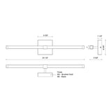 Kuzco Blade 24-in Vanity Light