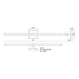 Kuzco Blade 32-in Vanity Light