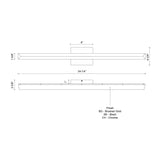 Kuzco Saphir 34-in Vanity Light