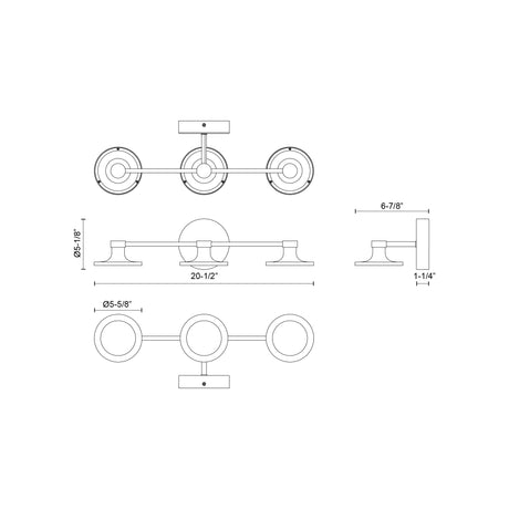 Alora Mood Issa 21-in Vanity Light