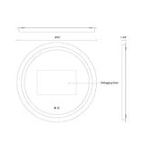 Kuzco Hillmont 32-in Vanity Mirror