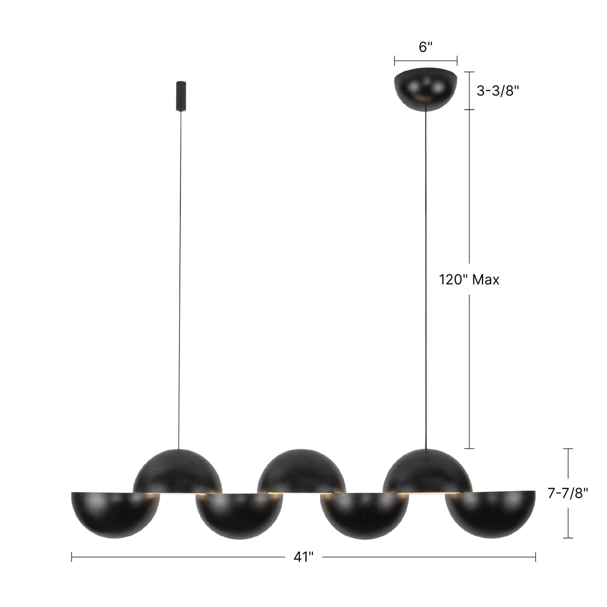 Kuzco Void 41-in Linear Pendant